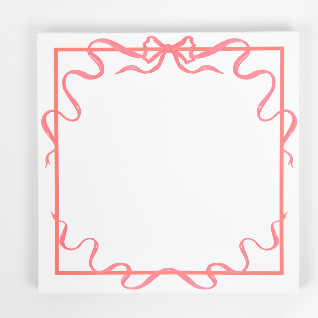 Red Ribbon Notepad