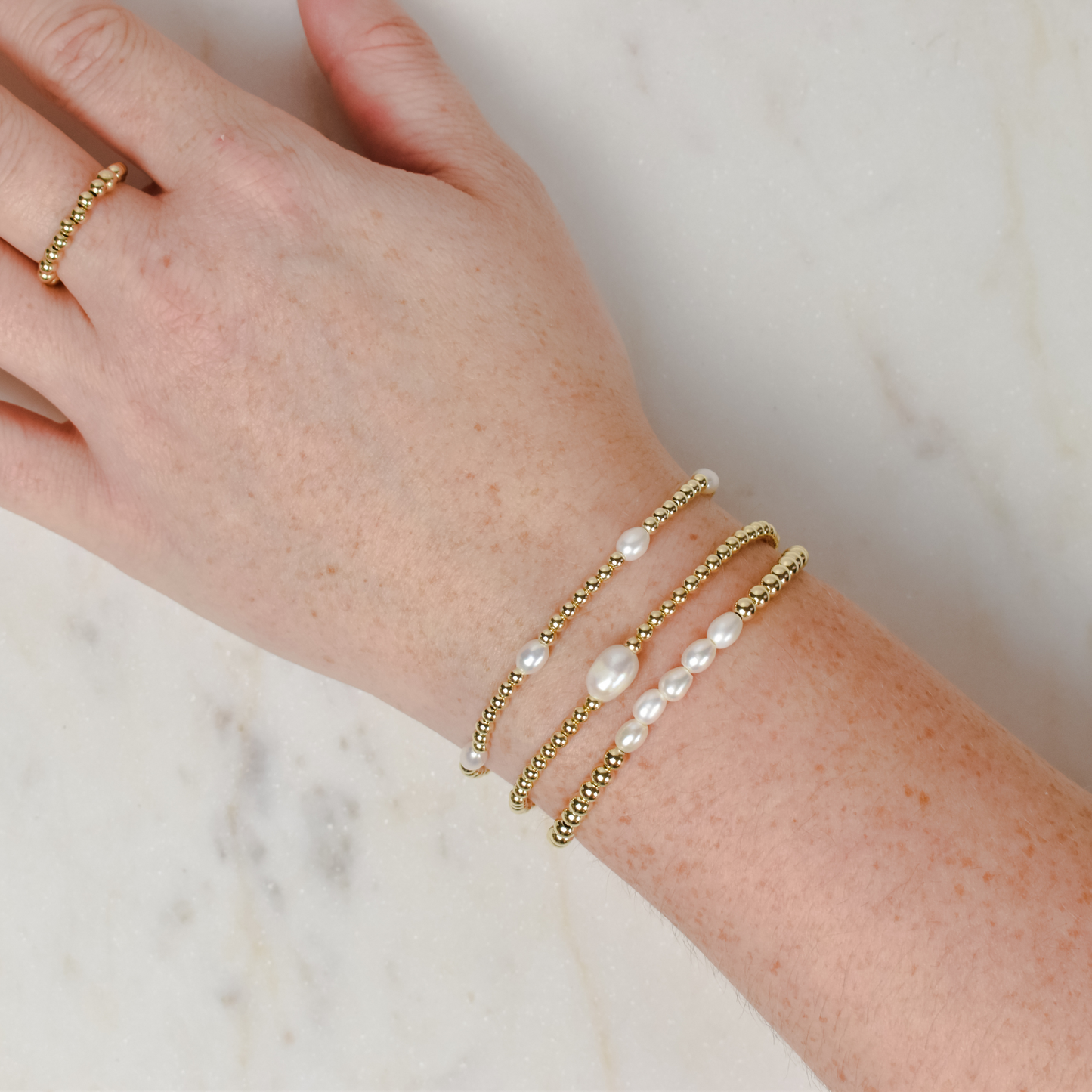 Pearl Bracelet Set