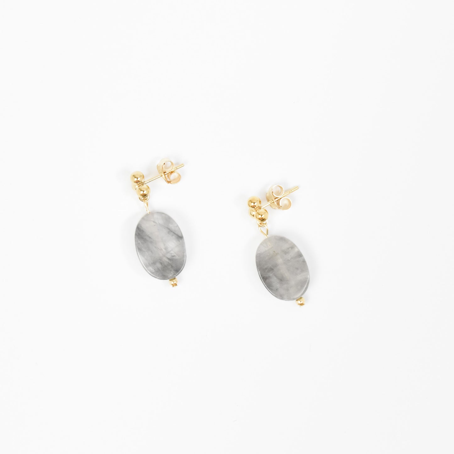 Cloudy Quartz Earrings