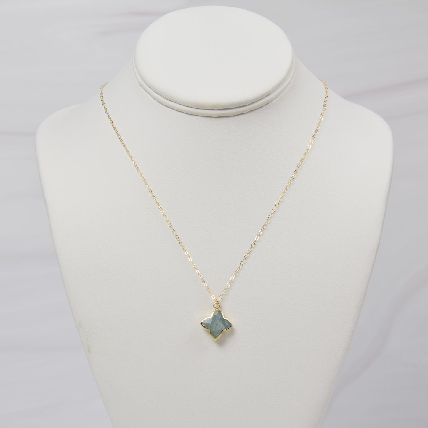 Aquamarine Star Necklace