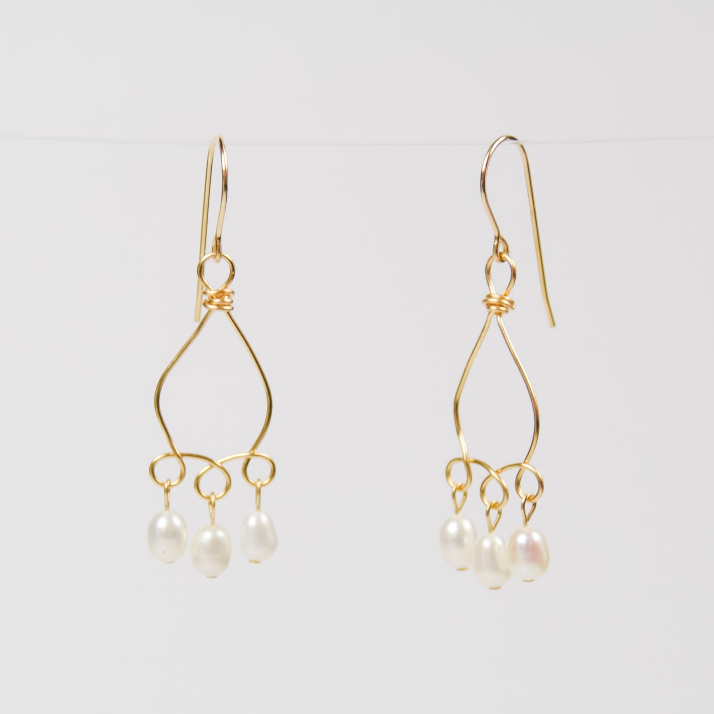 Looping Pearl Drop Earrings