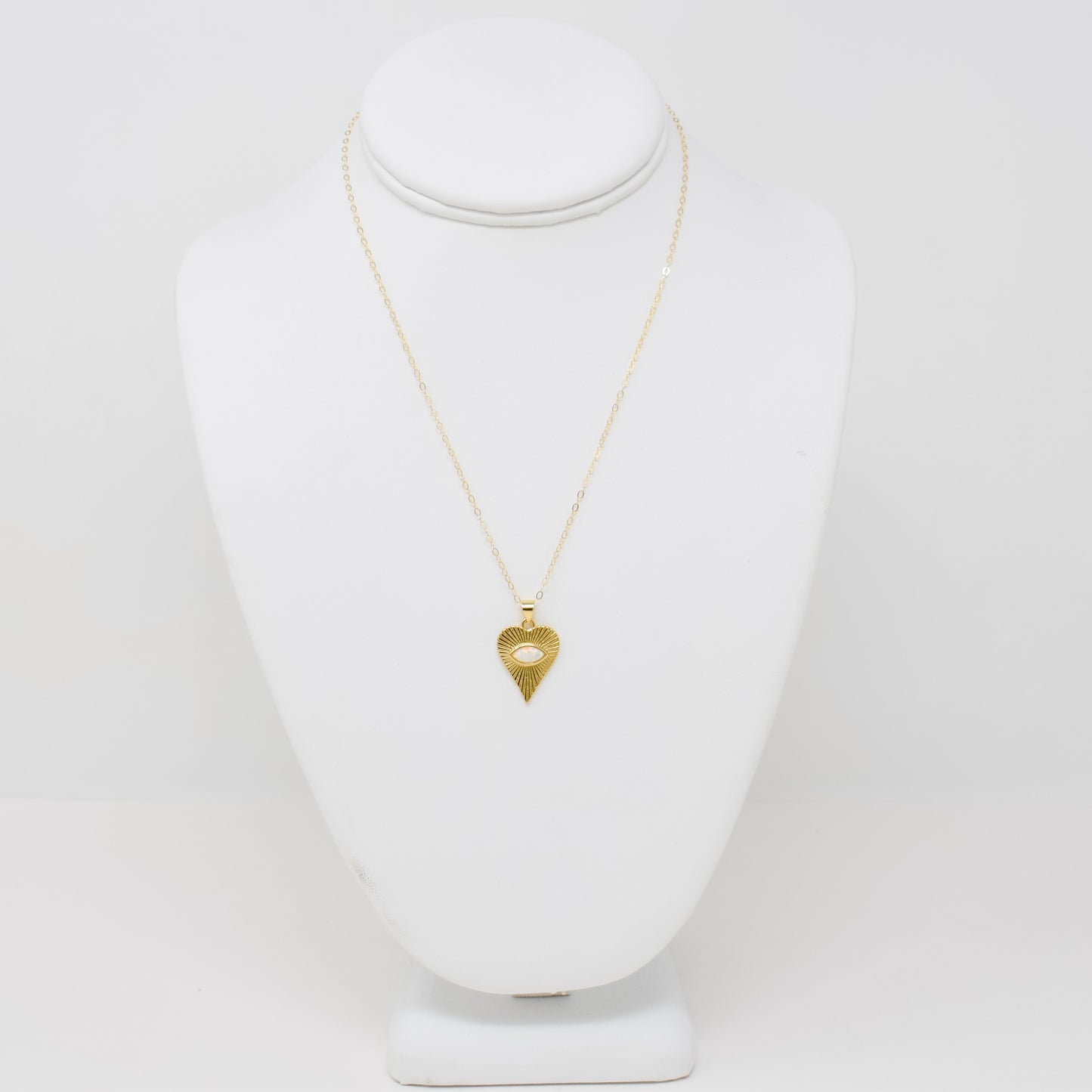 Opal Heart Necklace
