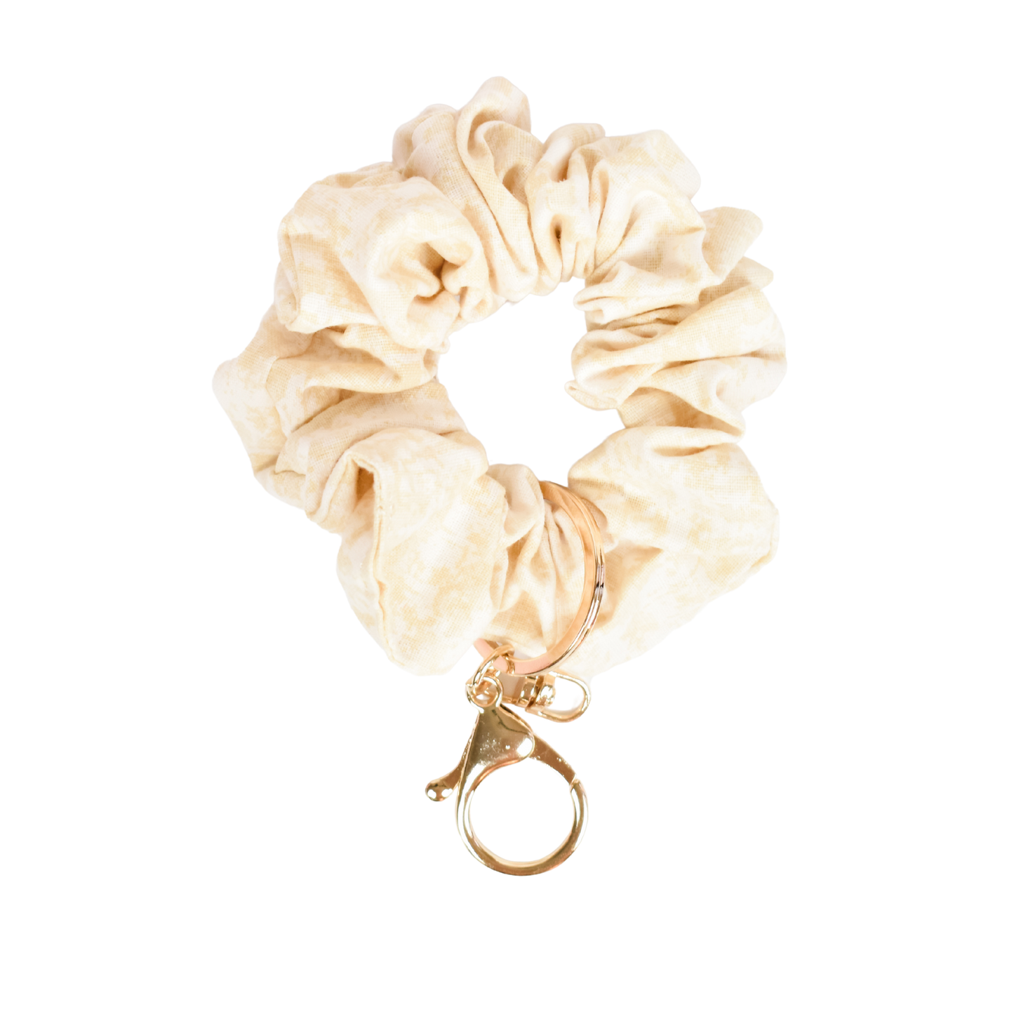 Neutral Scrunchie Key Chain