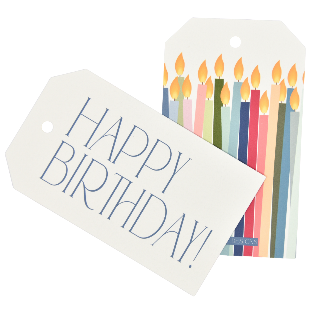 Birthday Candles Gift Tags