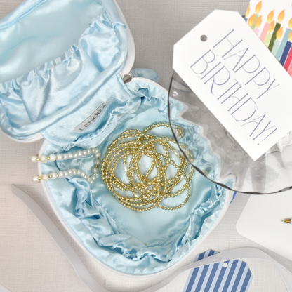 Josie Blue Heart Jewelry Box