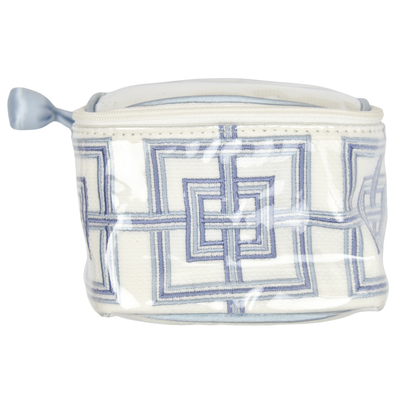 Geometric Blue Jewelry Box