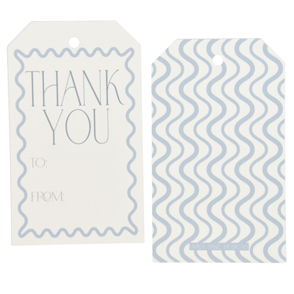 Wavy Thank You Gift Tags