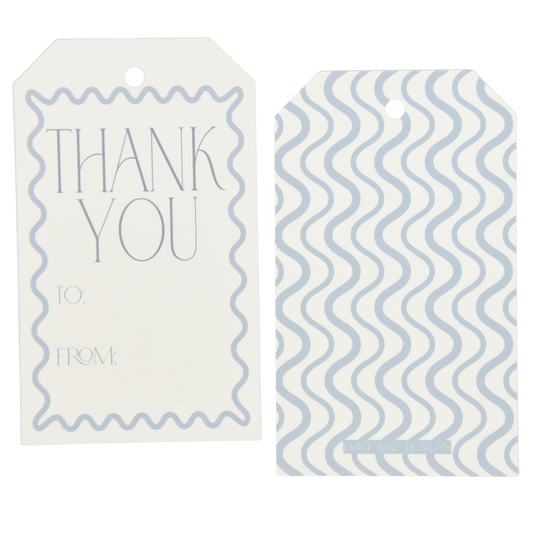 Wavy Thank You Gift Tags