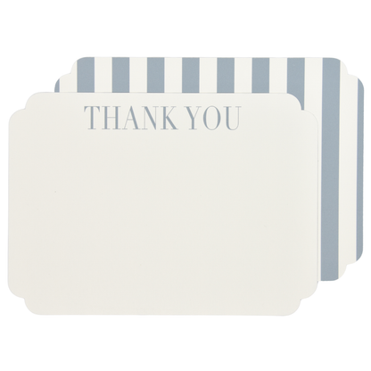 Blue Stripe Thank You Cards