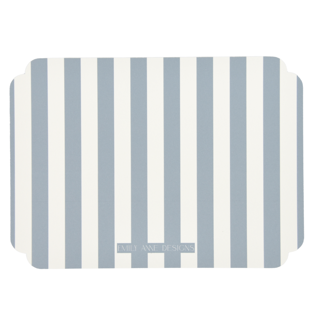 Blue Stripe Thank You Cards
