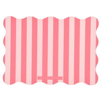 Pink Stripe Thank You Cards