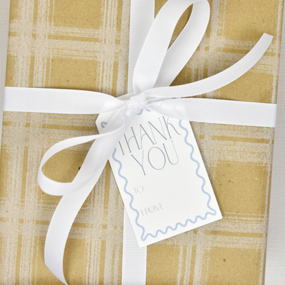 Wavy Thank You Gift Tags