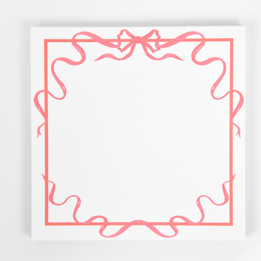 Red Ribbon Notepad
