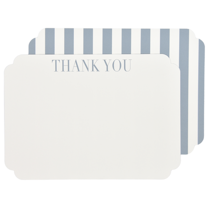 Blue Stripe Thank You Cards