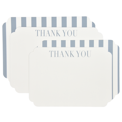 Blue Stripe Thank You Cards