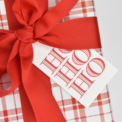 HO HO HO Pattern Gift Tags