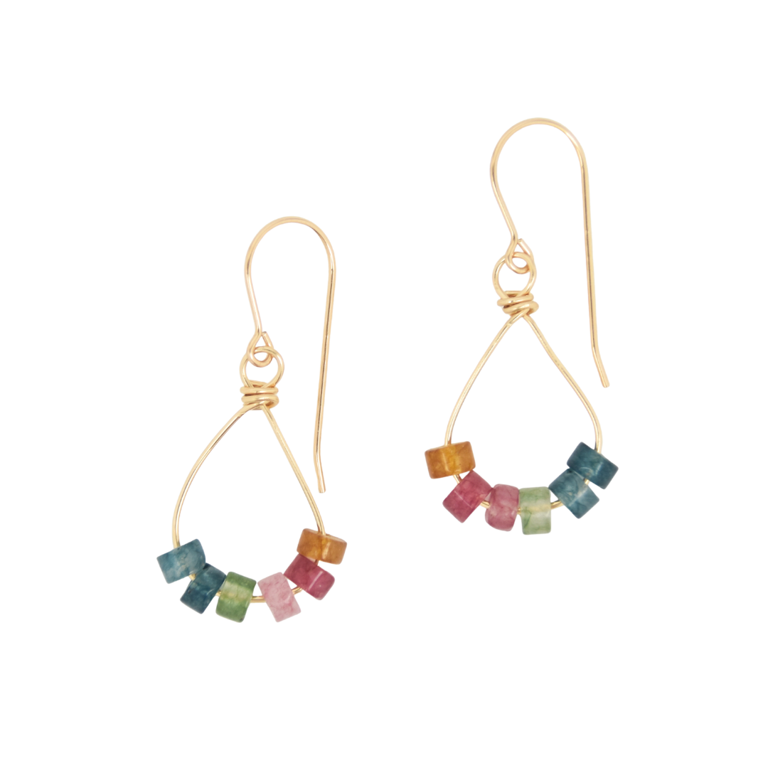 Tourmaline Teardrop Earrings