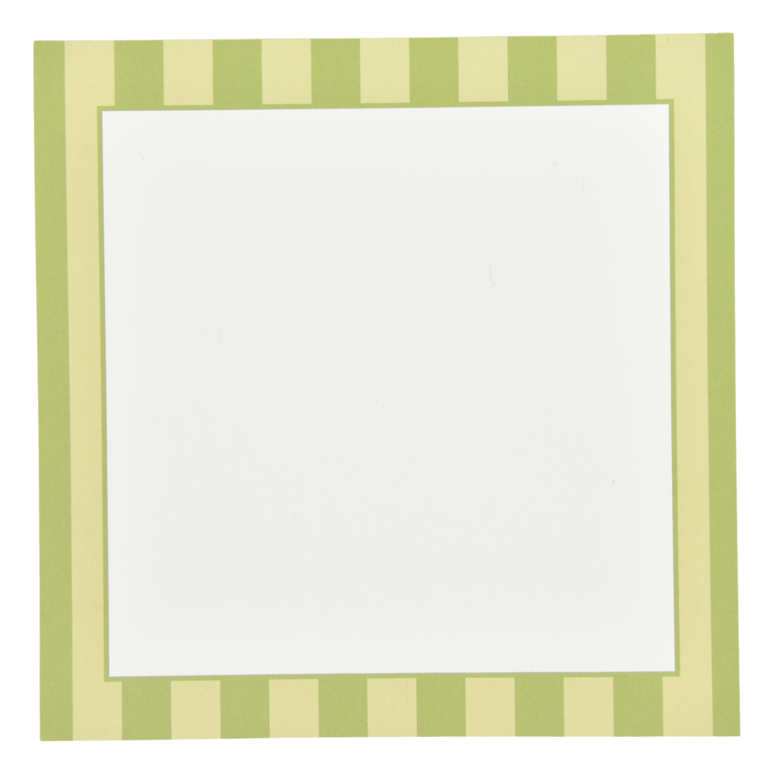 Green Stripe Notepad