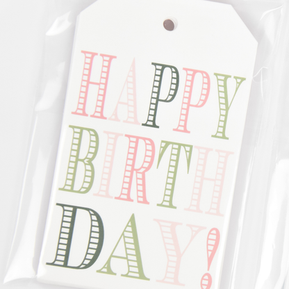 Pink Birthday Gift Tags