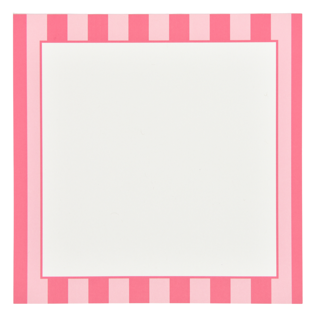 Pink Stripe Notepad