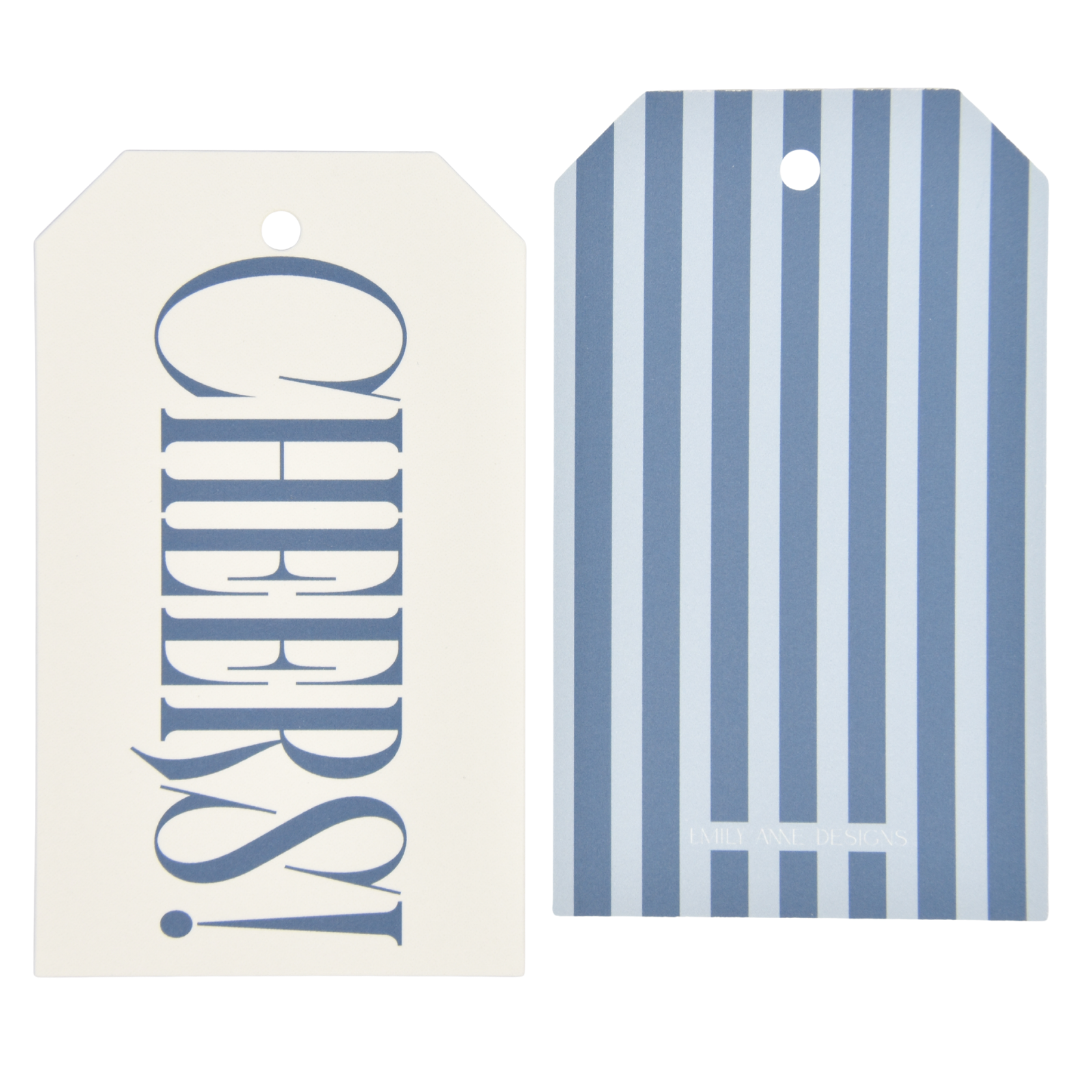 Stripe Cheers Gift Tags