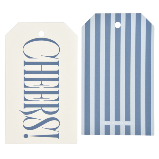 Stripe Cheers Gift Tags