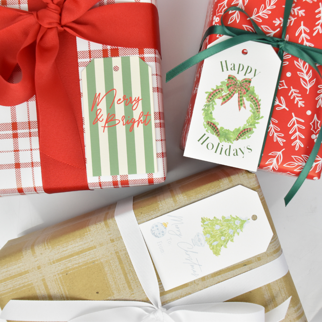 Holiday Wreath Gift Tags