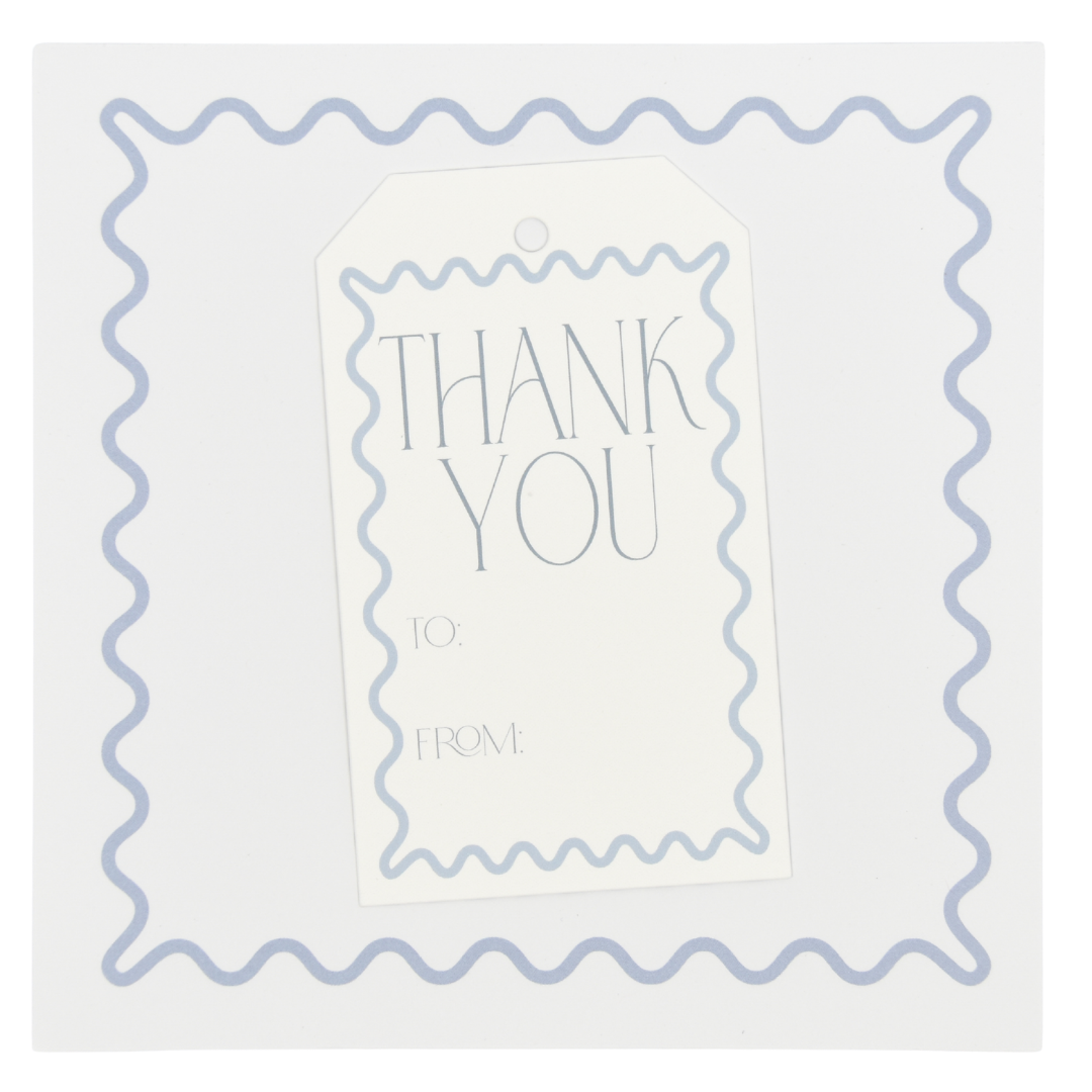 Wavy Thank You Gift Tags