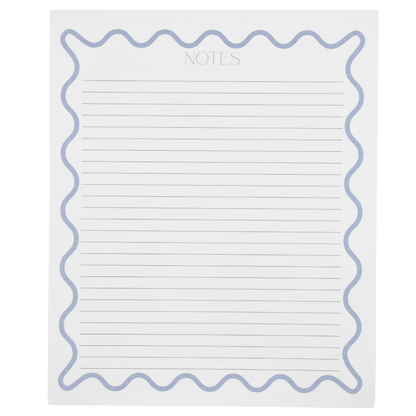 Blue Wave Lined Notepad