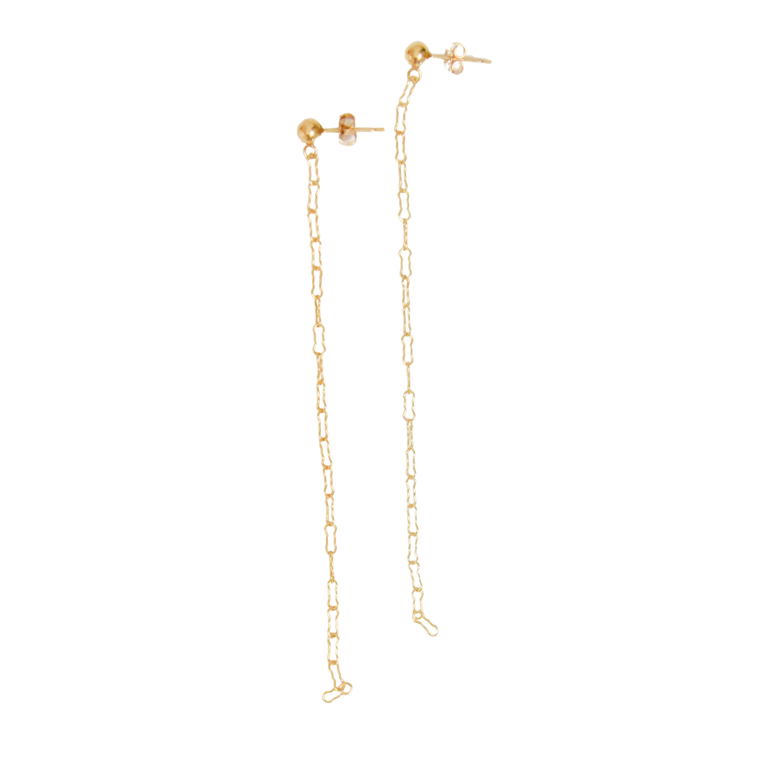 Crinkle Chain Earrings