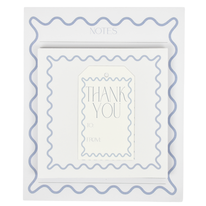 Blue Wave Lined Notepad