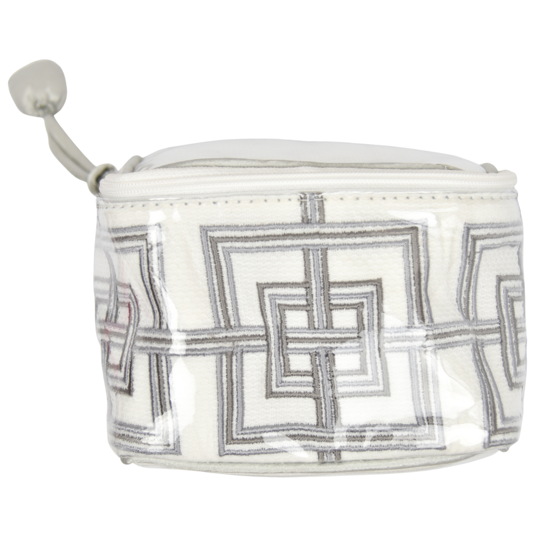 Geometric Charcoal Jewelry Box