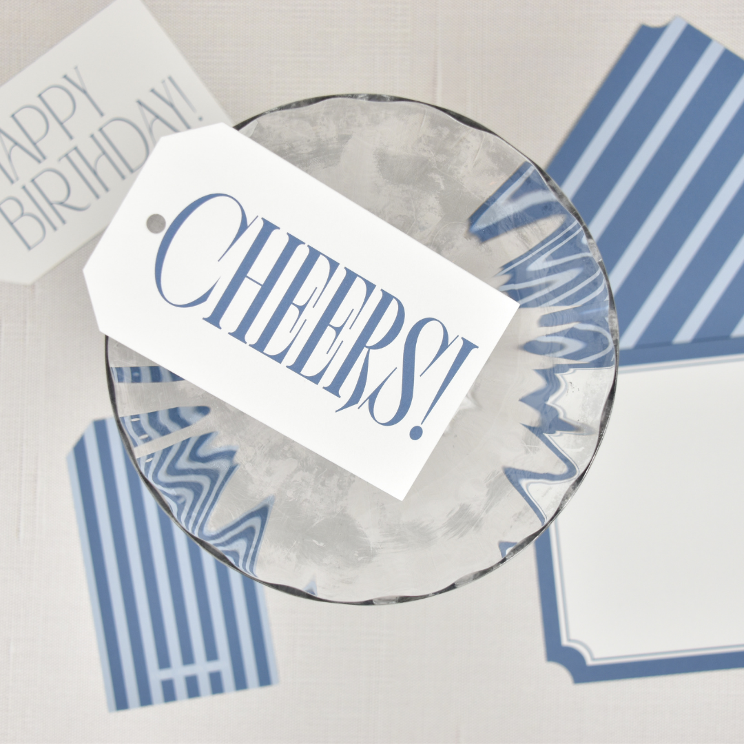 Stripe Cheers Gift Tags