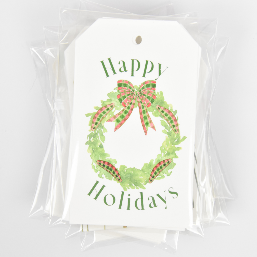 Holiday Wreath Gift Tags