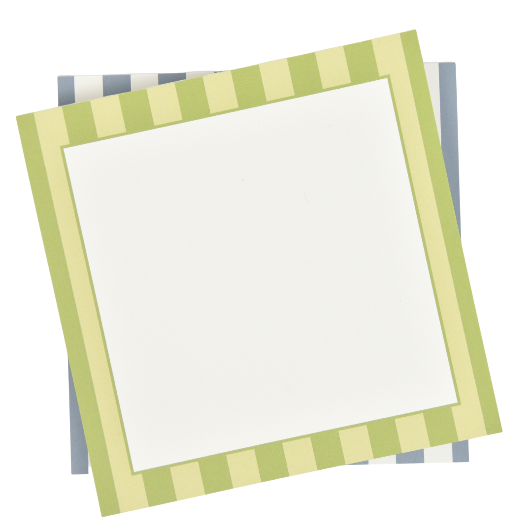 Green Stripe Notepad
