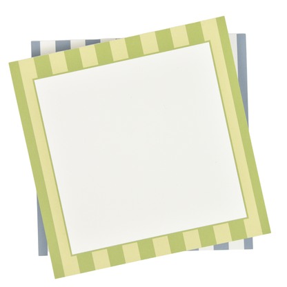 Green Stripe Notepad