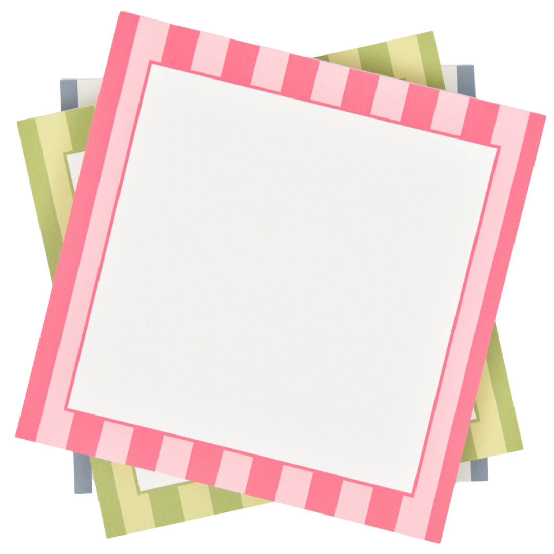 Pink Stripe Notepad
