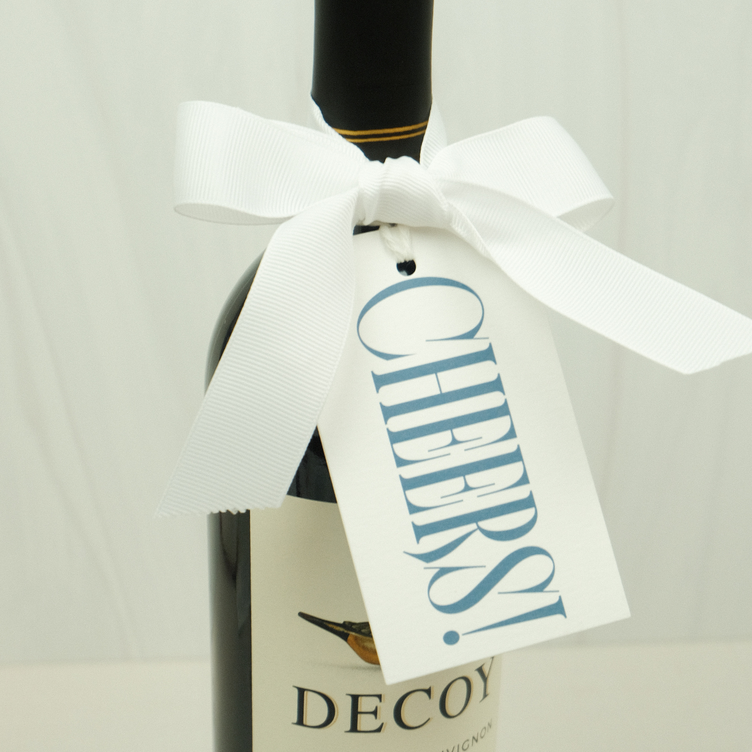 Stripe Cheers Gift Tags