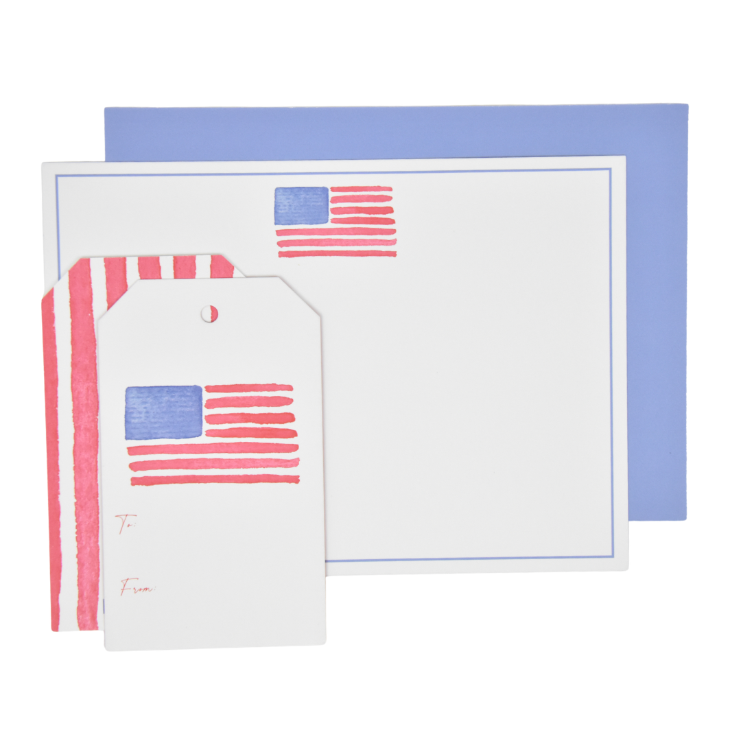 American Flag Gift Tags