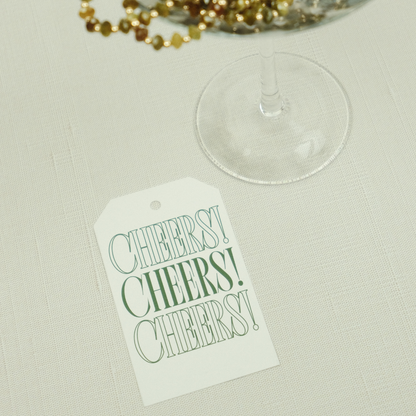 Cheers & Glasses Gift Tags
