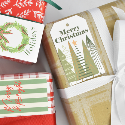 Christmas Trees Gift Tags