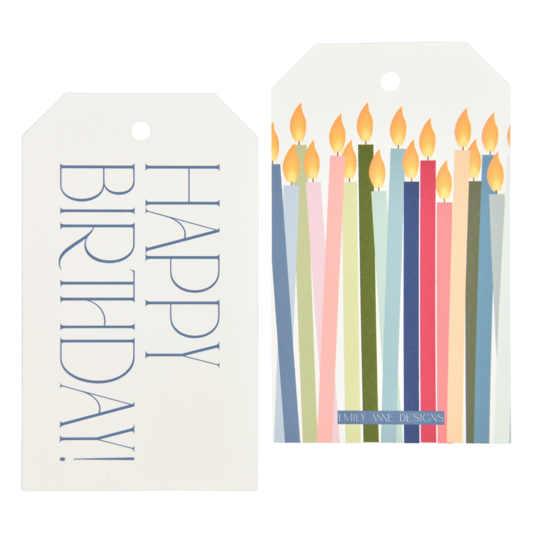 Birthday Candles Gift Tags
