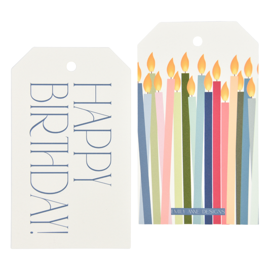 Birthday Candles Gift Tags
