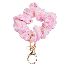 Load image into Gallery viewer, Flamingo Scrunchie Key Chain
