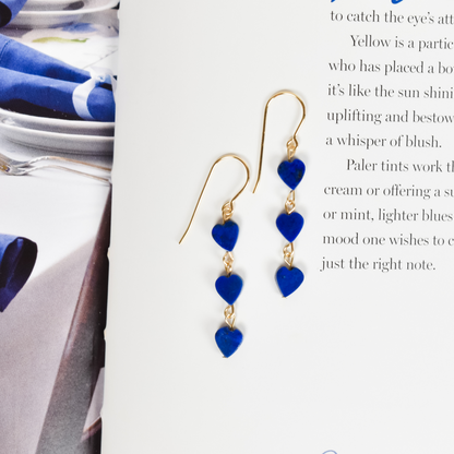 Lapis Love Earrings