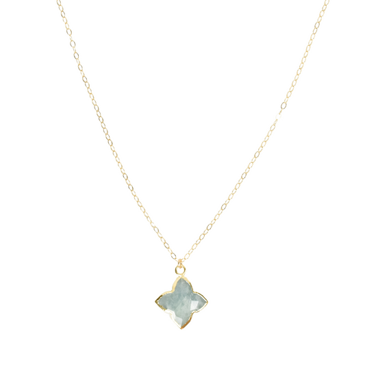 Aquamarine Star Necklace