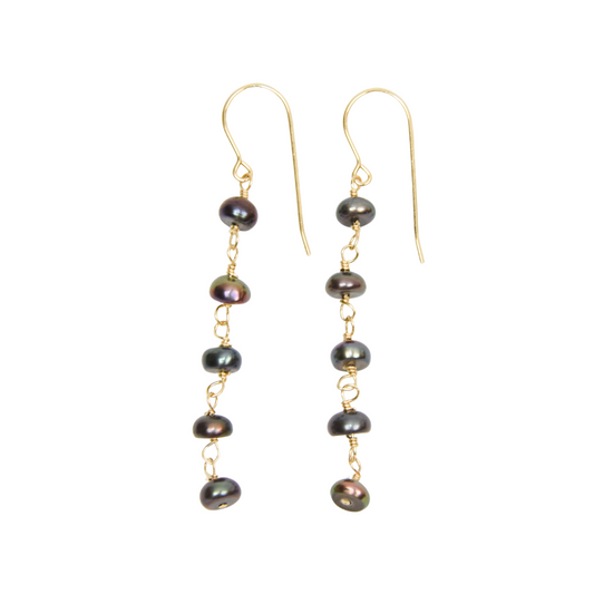 Peacock Pearl Earrings