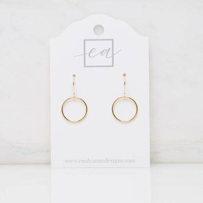 Simple Circle Earrings