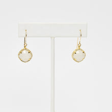 Load image into Gallery viewer, Moonstone Bezel Earrings
