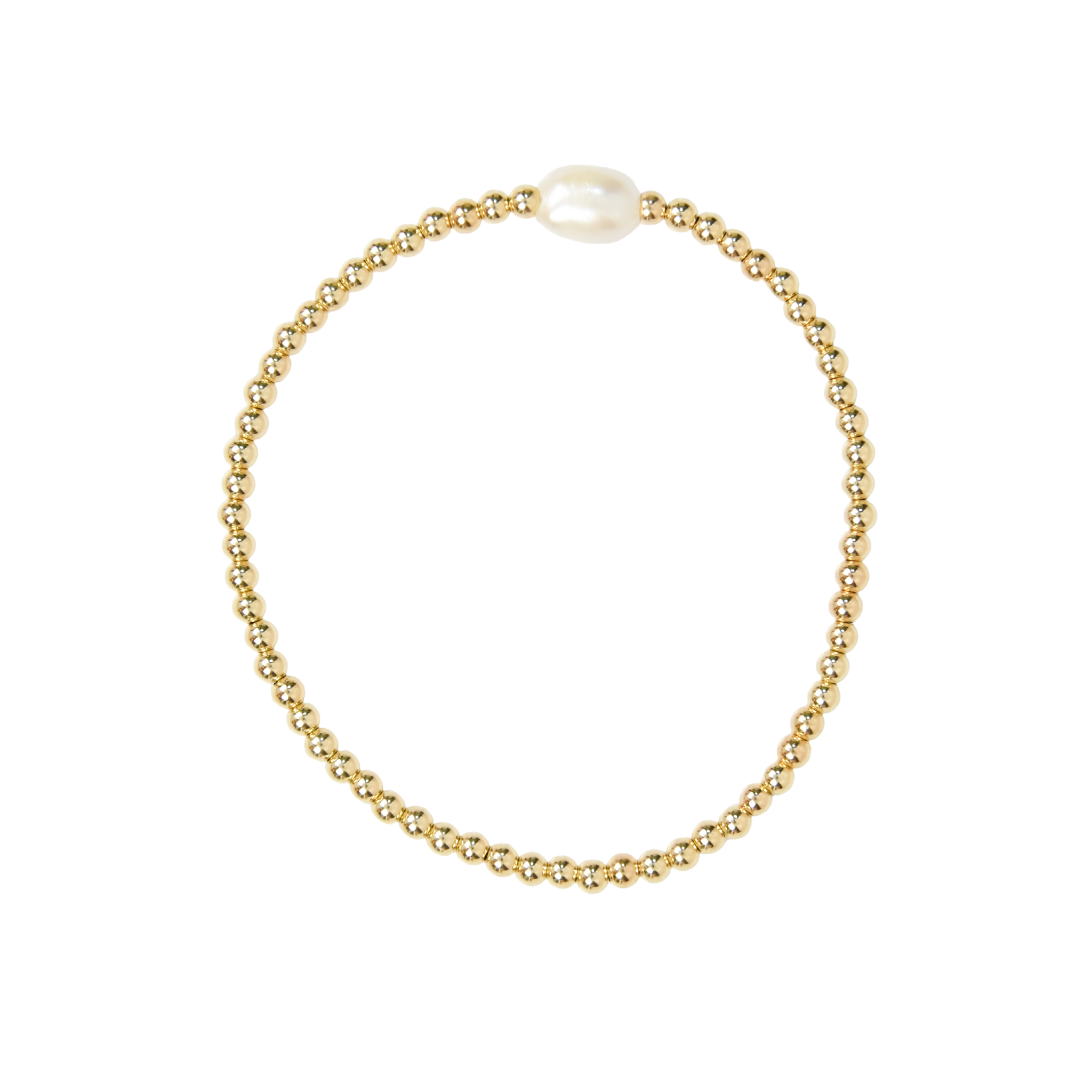 Classy Woofh Men Gold Brass Metal Chain Bracelet (Pack-1)